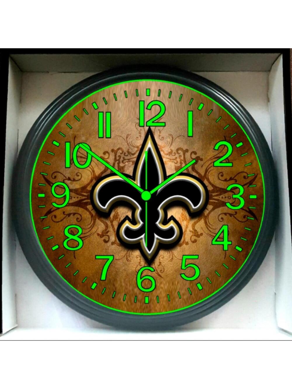 Louisiana Saints NFL Glow In The Dark Wall Clock New, We Have All NFL Teams